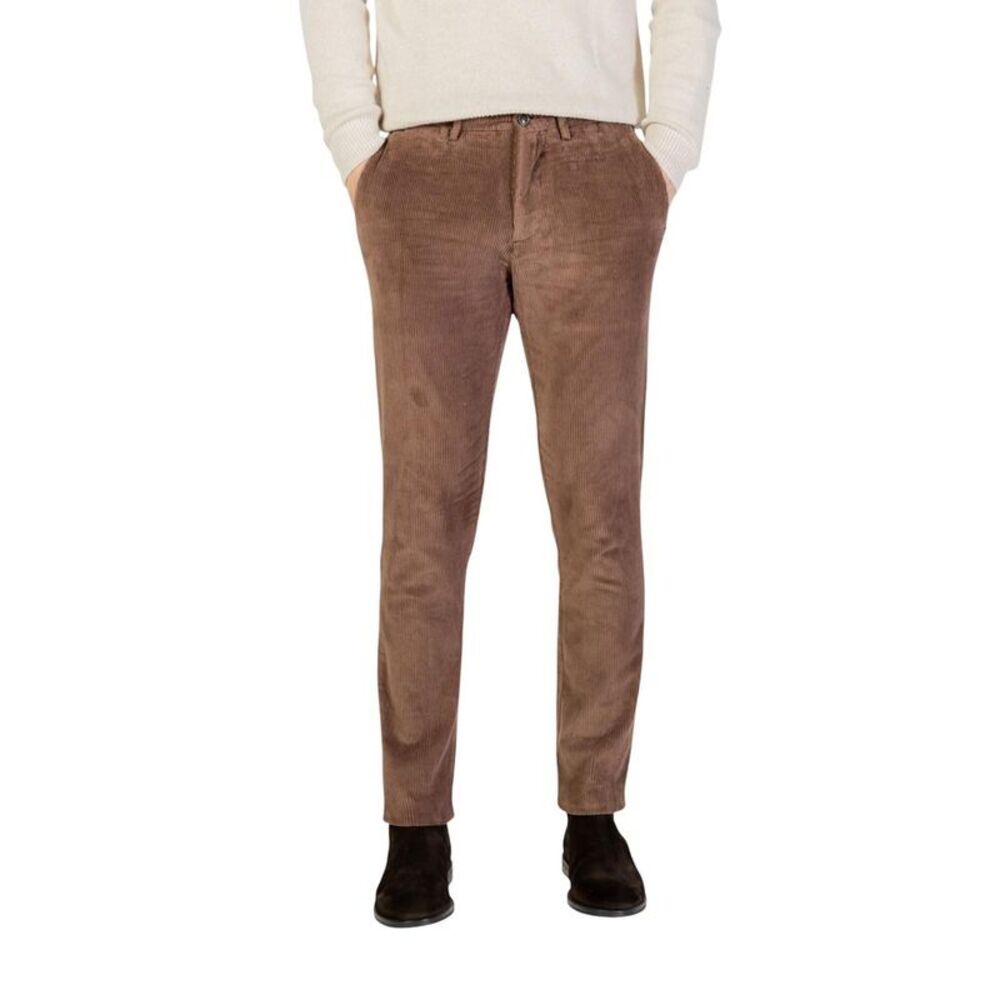 Borghese Brown Cotton Casual Men's Pants